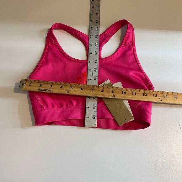 Adidas Sports Bra Womens S Small Valentine Don't Rest Alphaskin Medium Support - Picture 7 of 14